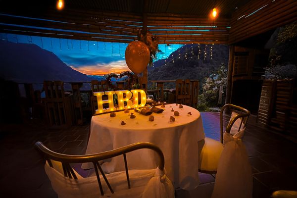 Decoraci&oacute;n cena romantica